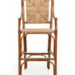 Mecklenburg Stool viewed from front showing full backrest and footrest details