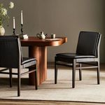 Product Image 2 for Aya Sonoma Black Leather Dining Chair from Four Hands