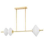 Product Image 1 for Barrow 2-Light Island Light - Aged Brass from Hudson Valley