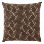 Product Image 9 for Jacques Geometric Dark Taupe/ Silver Throw Pillow 22 inch from Jaipur 