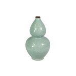 Product Image 1 for Crackle Celadon Gourd Vase W/ Brown Lip from Legend of Asia