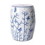 Product Image 1 for Blue & White Butterfly Plum Garden Stool from Legend of Asia