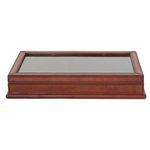 Product Image 1 for Handmade Leather and Wood Decorative Display Box with Glass Lid, Brown from Creative Co-Op