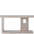 Herrero Console shown from right side with visible grain texture on rectangular cutout panel
