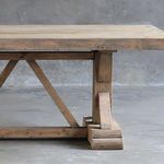 Product Image 11 for Ruth Wooden Trestle Dining Table from Blaxsand