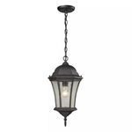 Product Image 1 for Wellington Park 1 Light Outdoor Pendent In Weathered Charcoal from Elk Lighting