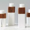 Product Image 1 for White Mod Candle Pillar, Set Of 2 from etúHOME