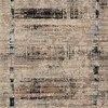 Full rectangular view showing border of loose blue and brown distressed pattern on beige background of Leigh Granite Slate...