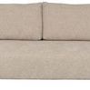 Lola Modular Sectional armless loveseat in Jasper Pebble fabric with rounded silhouette and plush cushioning