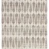 Full top-down view highlighting consistent repeat pattern and neutral hues in the rug design