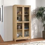 Product Image 4 for Aspen Curio Cabinet in Natural Brown from Classic Home Furnishings