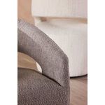 Close-up of Barrow chair backrest showing upholstery overlapping and gentle curve