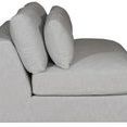 Side view of Leone Modular Sectional highlighting thick bench cushion and two back cushions