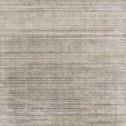 Bellamy Grey Rug with subtle tonal stripes and contrasting pile height creating a silky, textured appearance