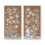 Product Image 2 for Parchment Reverie Framed Silk Panel Pair from Villa & House