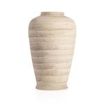Arabella jar without lid showing mouth rim and vintage distressed ceramic finish