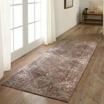 Product Image 5 for Kate Vintage-Style Lester + Minita Medallion Brown/ Tan Rug - 3' x 10' from Jaipur 