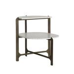Product Image 1 for Moore Dark Champagne Iron Side Table from Gabby