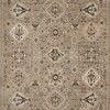 Full top view of Leigh Dove rug showing overall medallion pattern and balanced contemporary-traditional design