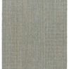 Handwoven modern area rug with heathered blue, gold, and cream stripes and ridged texture