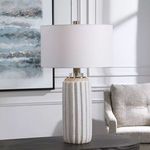 Azariah White Crackle Table Lamp image 2