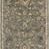 Giada Sage / Gold runner rug with intricate classic floral motifs and muted sage green, gold, and blue tones.
