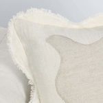 Product Image 7 for Tollo Applique Design Linen Blend Fabric Ivory Throw Pillow from Classic Home