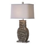Product Image 2 for Uttermost Clavin Stack Textured Table Lamp from Uttermost