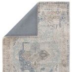 Product Image 3 for Bronde Handmade Medallion Gray/ Light Blue Rug from Jaipur 