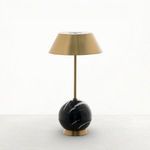 Product Image 1 for Firefly Antique Brass Table Lamp Nero Marquina Black from Gabby