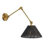 Product Image 1 for Aurora Black Shade Adjustable Wall Sconce from Creative Co-Op