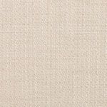 Macro shot of woven upholstery fabric in ivory taupe revealing fiber detail and weave pattern