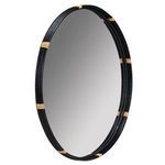 Product Image 5 for Edison Black Rattan Wall Mirror from Cooper Classics