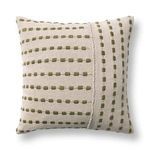 Product Image 1 for Katia Olive Green Linen Blend Fabric Throw Pillow from Classic Home
