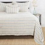 Product Image 2 for Naples Linen Queen Blanket - Ocean / Natural from Pom Pom at Home