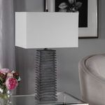 Product Image 7 for Sanderson Metallic Charcoal Table Lamp from Uttermost