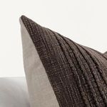 Product Image 7 for Gratitude Ganache Brown Cotton Fabric Throw Pillow from Classic Home