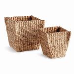 Product Image 1 for Water Hyacinth Tapered Baskets, Set Of 2 from Napa Home And Garden