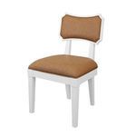 Product Image 1 for Bow Back Upholstered Dining Chair In Matte White Lacquer from Worlds Away