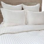 Product Image 5 for Blake Striped Linen Euro Sham  - Cream / Grey from Pom Pom at Home