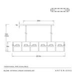 Product Image 10 for Vetrina Linear Chandelier from Arteriors