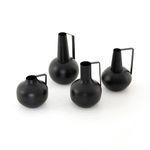 Product Image 8 for Aleta Vases, Set Of 4 Iron Matte Black from Four Hands