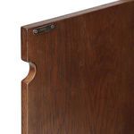 Cutout detail on door edges showing smooth, rounded contour and metal plate
