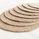 Product Image 2 for Jute Coil Oval Placemats, Set Of 8 from Napa Home And Garden