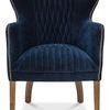 Product Image 5 for Dieter Petite Wing Chair, Blue Velvet from Sarreid Ltd.