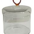 Glass Canister W/ Amber Handle image 1