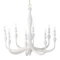Product Image 6 for Ludwig White Chandelier from Currey & Company