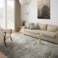 Soho Multi Slate Rug styled in a bright living room under a beige sofa and decorative pillows