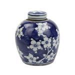 Product Image 5 for Blue & White Tiny Lid Mini Jar Blue Plum Petal from Legend of Asia