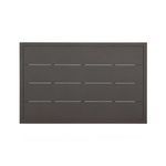 Top-down view highlighting the parallel slats across the rectangular coffee table surface